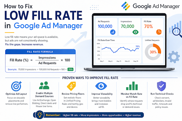 How to Fix Low Fill Rate in Google Ad Manager (GAM)