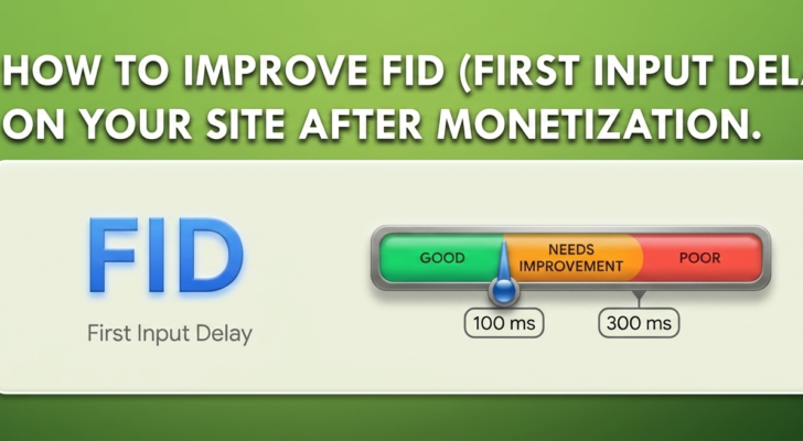 How to improve FID on your site after monetization.
