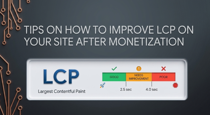 Tips on how to improve LCP on your site after monetization